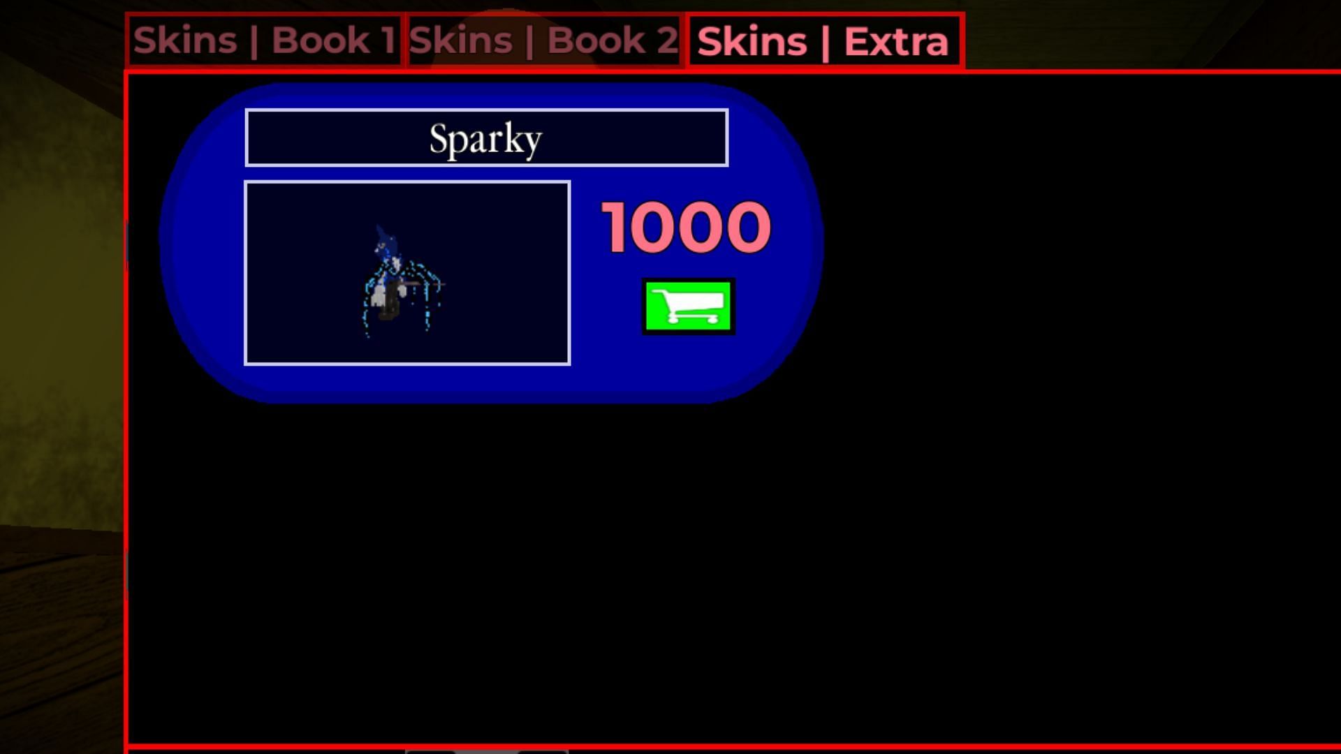 The Sparky skin is expensive (Image via Roblox)